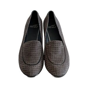 Dansko Debra Houndstooth Grey Wedge Shoe Women’s Size 42 EUC
